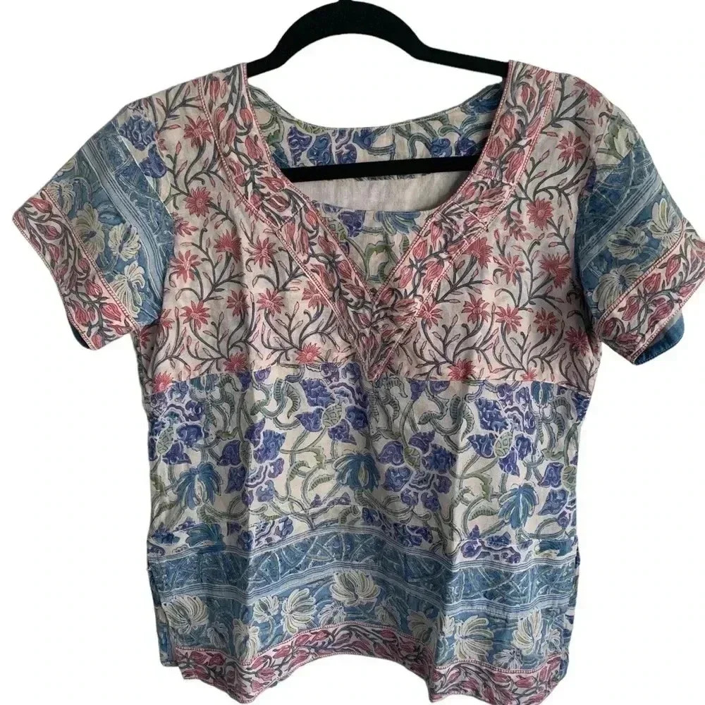 Cotton Patchwork Top - image 1